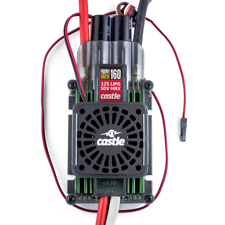 ホビーラジコン Castle Phoenix Edge HV 160 ESC Castle Creations PHOENIX EDGE HVF 160 AMP ESC, 12S / 50.4V