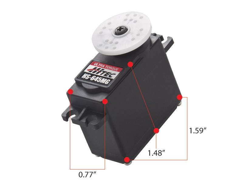 Hitec HS-645MG High Torque, Metal Gear Premium Sport Servo Part No