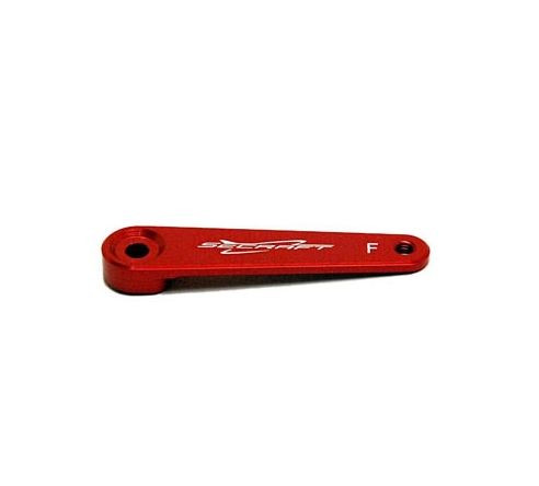 Secraft Servo Arm V1 1.25in 25T Spline #4-40 - Red Futaba/KingMax
