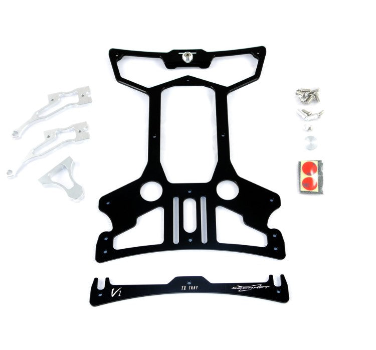 SECRAFT TX Transmitter Tray V1 Large for Spektrum DX18 - BLACK