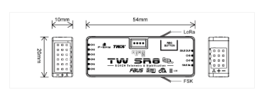 Technical drawing of a component with dimensions and specifications