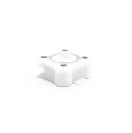 White plastic component on a white background. FrSky Gas Suite Fuel Flow Meter Sensor