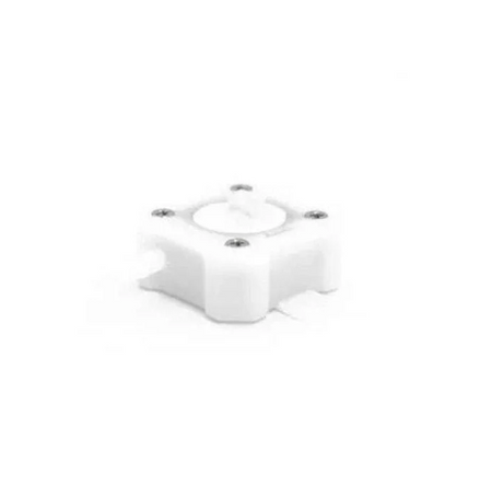 White plastic component on a white background. FrSky Gas Suite Fuel Flow Meter Sensor