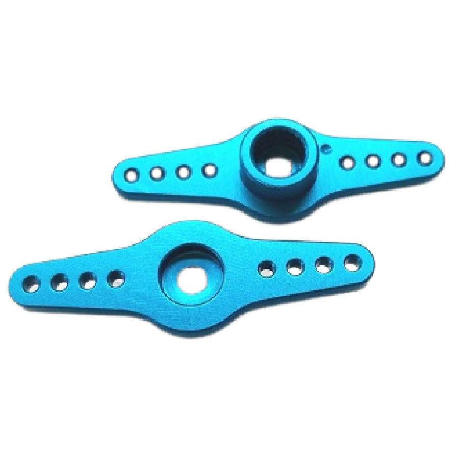 Servo Arm, 33mm (1.3") x 2mm Full Width, Spektrum 23T Aluminum, Blue (Gator)