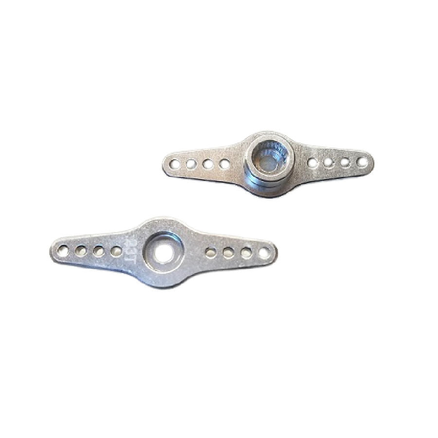 Servo Arm, 33mm (1.3") x 2mm Full Width, Spektrum 23T Aluminum, Silver (Gator)