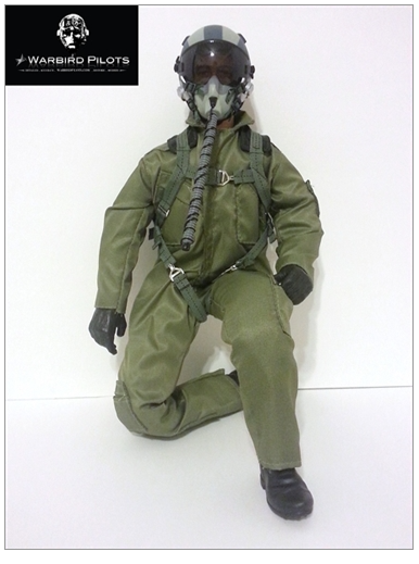 1/4.5 - 1/4 Modern Jet RC Pilot Figure 15" For TRCM T-28 By Warbirdpilots