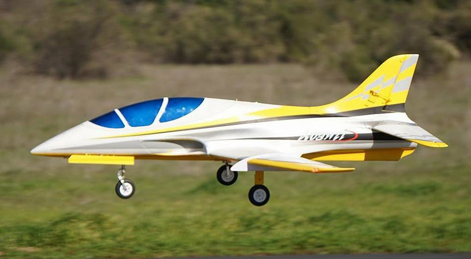 Mini Avanti Jet, Yellow/Silver (ARF), SebArt