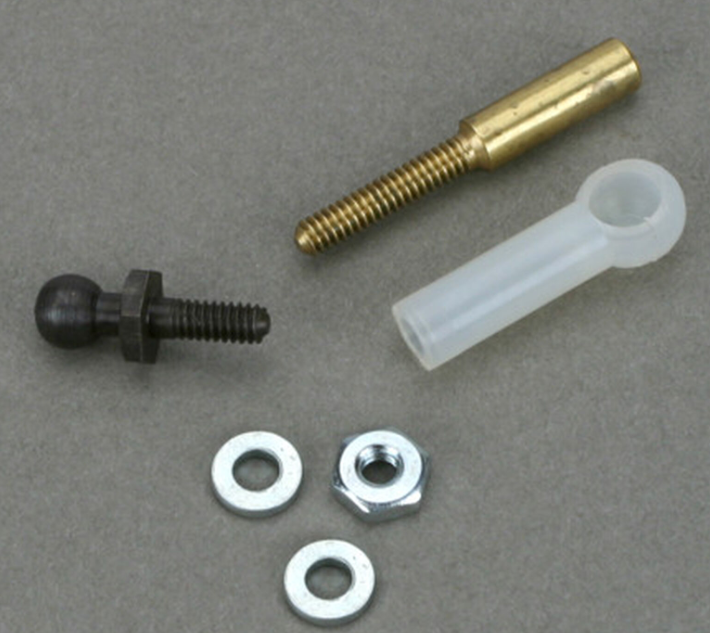 DuBro Ball Link, 2-56, Threaded with Washer 1/16" DUB181