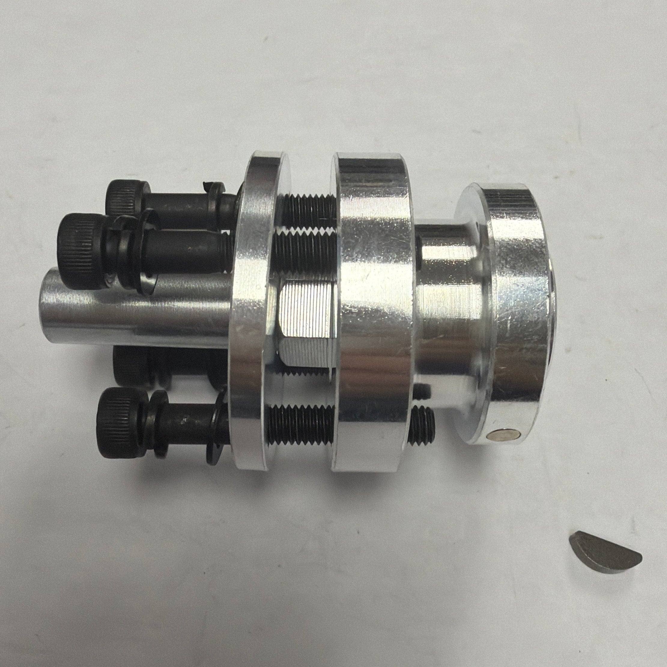 Metal mechanical component on a gray background. 40cc Parts for Stinger Engines