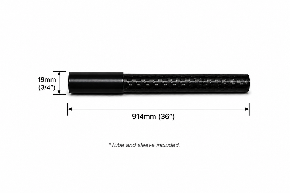 Gator RC 3/4" (19mm) x 36" (914mm) Carbon Fiber Wing Tube & Sleeve – GC1034
