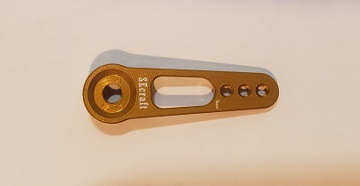 Servo Arm, 1 inch x 2mm JR/Gold, V1 (Secraft)