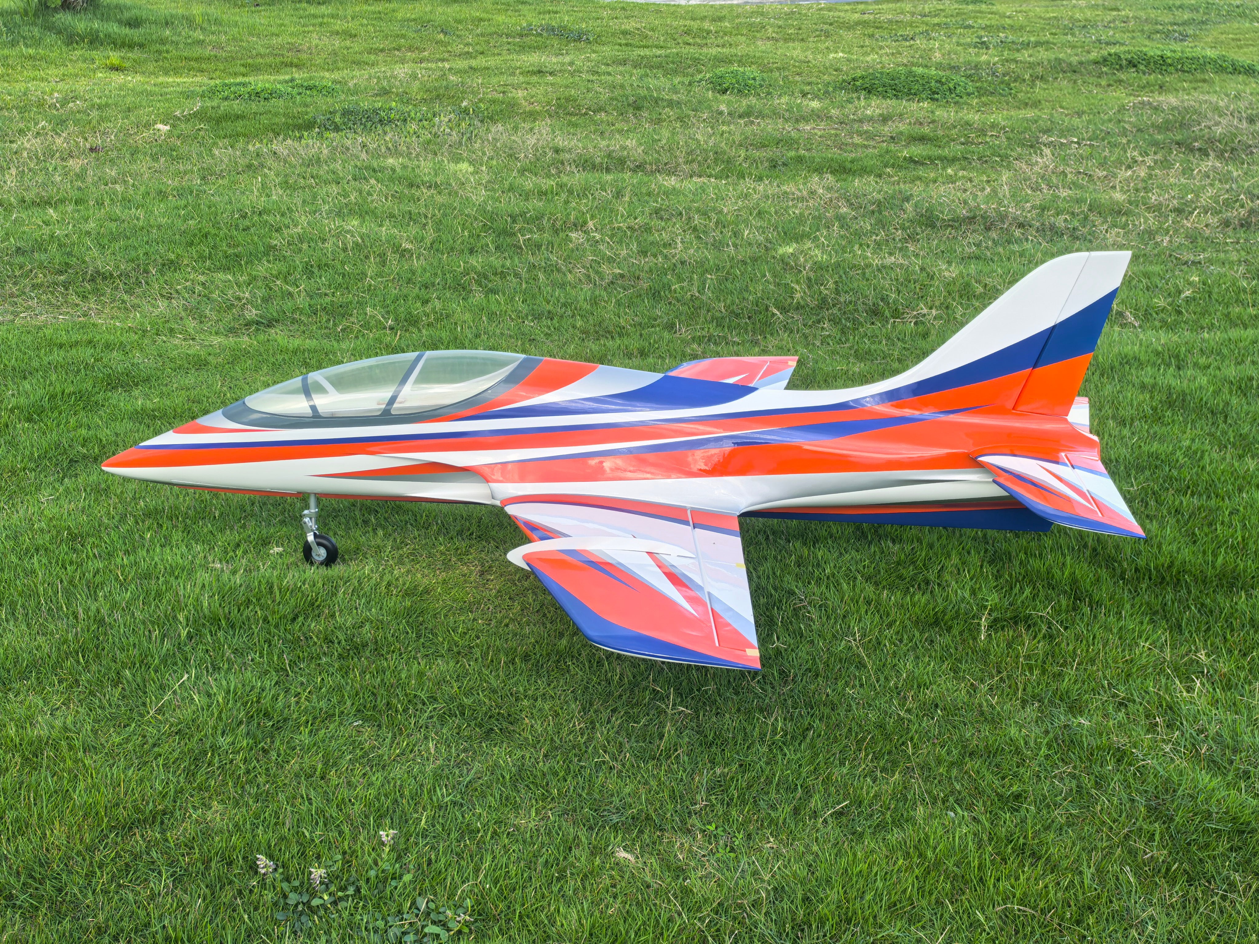 SebArt Mini Avanti Jet ARF Orange/White – 90mm EDF & Turbine RC