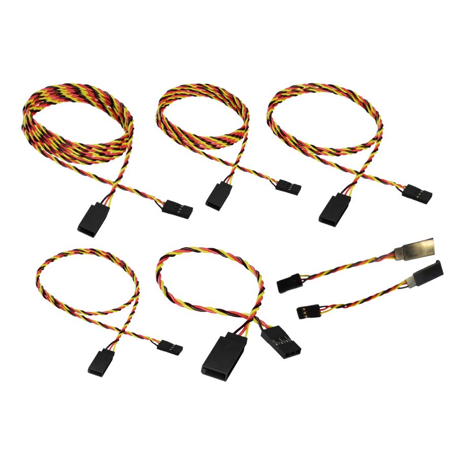 Servo Extensions, 20 Gauge, JR/Universal, 2 pack (Various Lengths), Gator RC