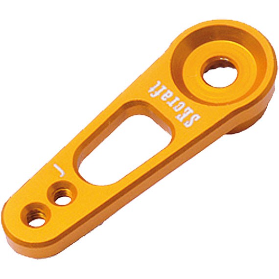 Servo Arm, 20mm (.78") M2 JR / Spektrum 23T Aluminum, Gold (Secraft V1)