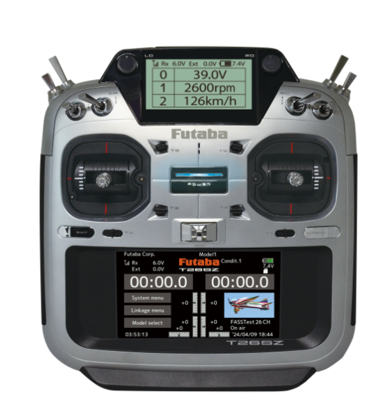 Futaba 26SZ Transmitter – 26-Channel Digital Proportional RC System with R7208SB RX