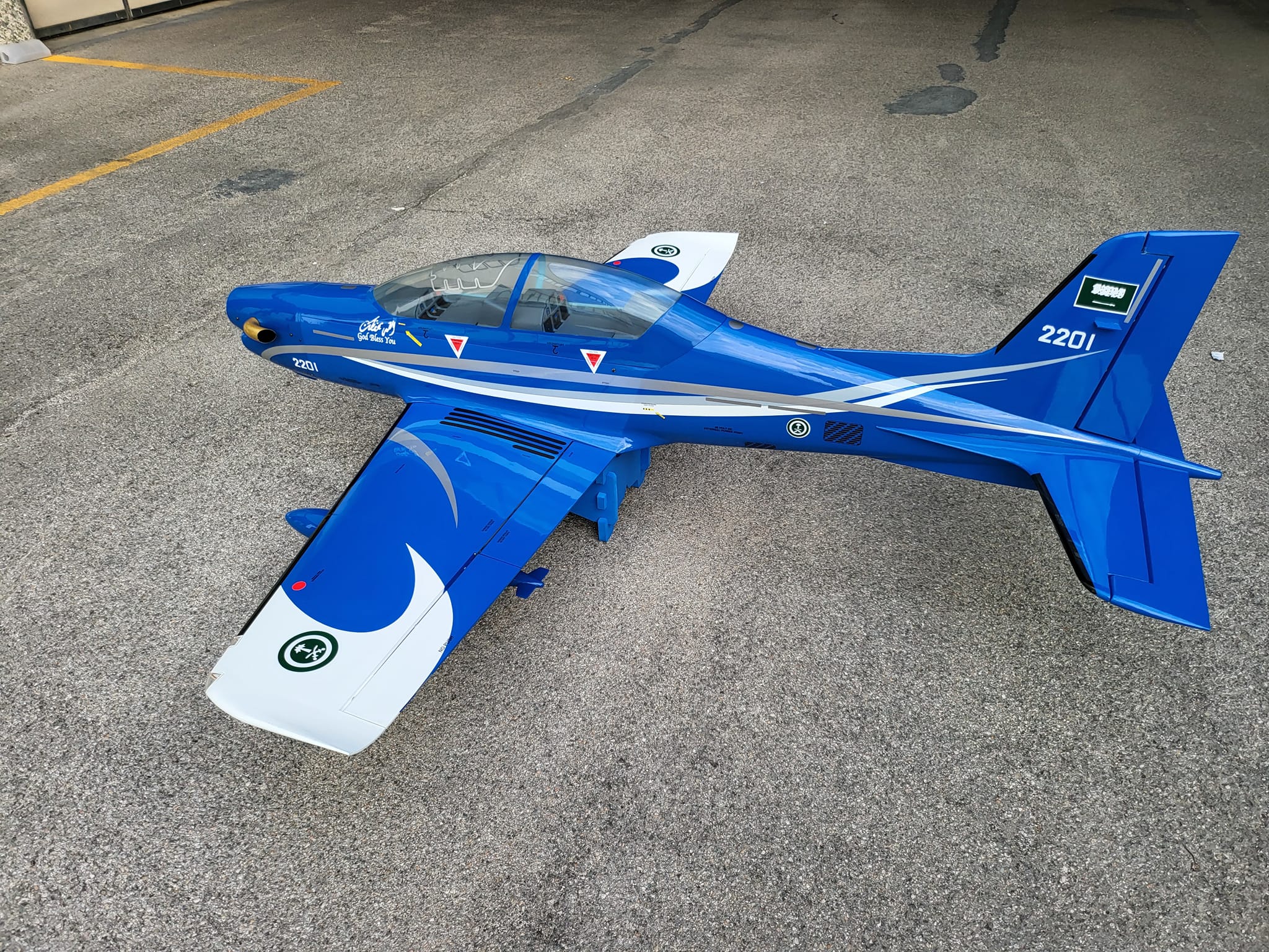 SebArt Pilatus PC-21 XL V2, Blue/White 83.5