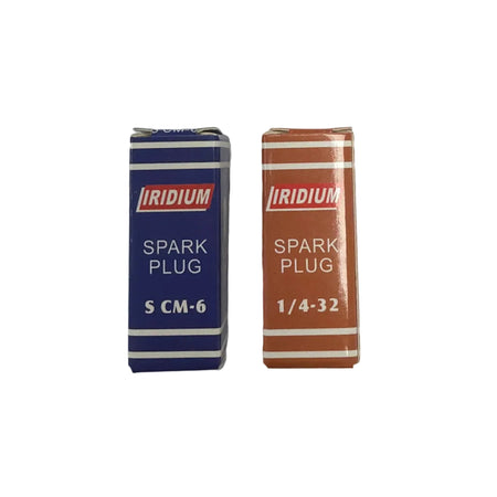Two boxes of Iridium spark plugs on a white background. Spark Plugs for Stinger Engines