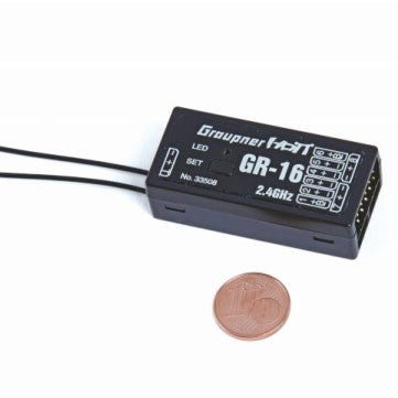 Graupner GR-16, 8 Channel 2.4GHz HoTT Receiver