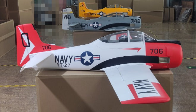 T-28 Trojan, Red, TopRC Model