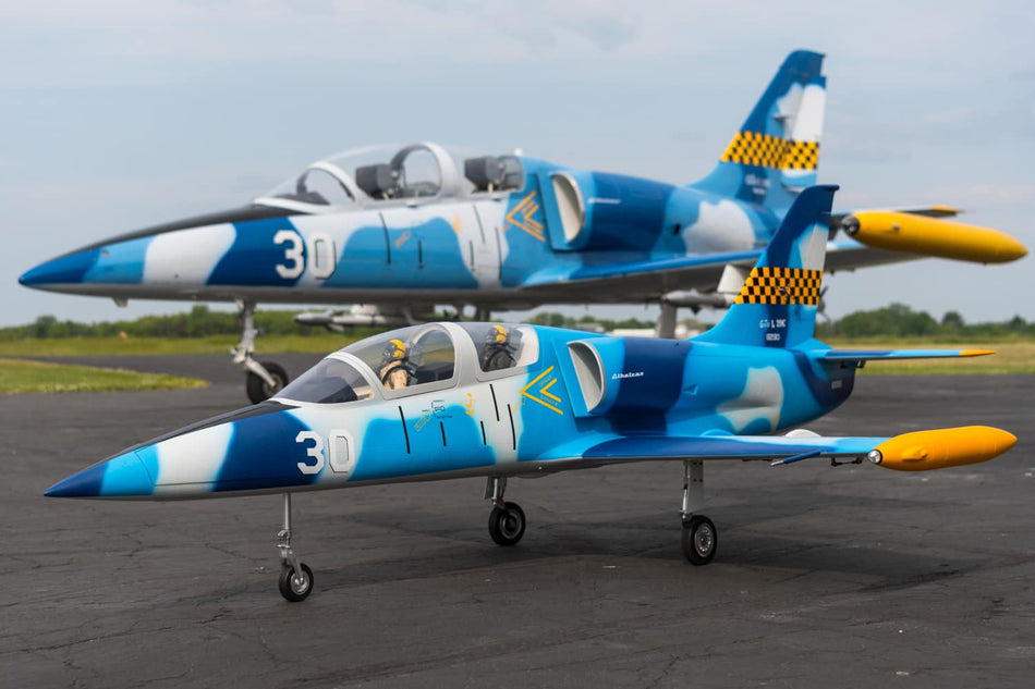L-39 Albatros, Blue Camo, Top RC Model with TRCM Electric Retracts