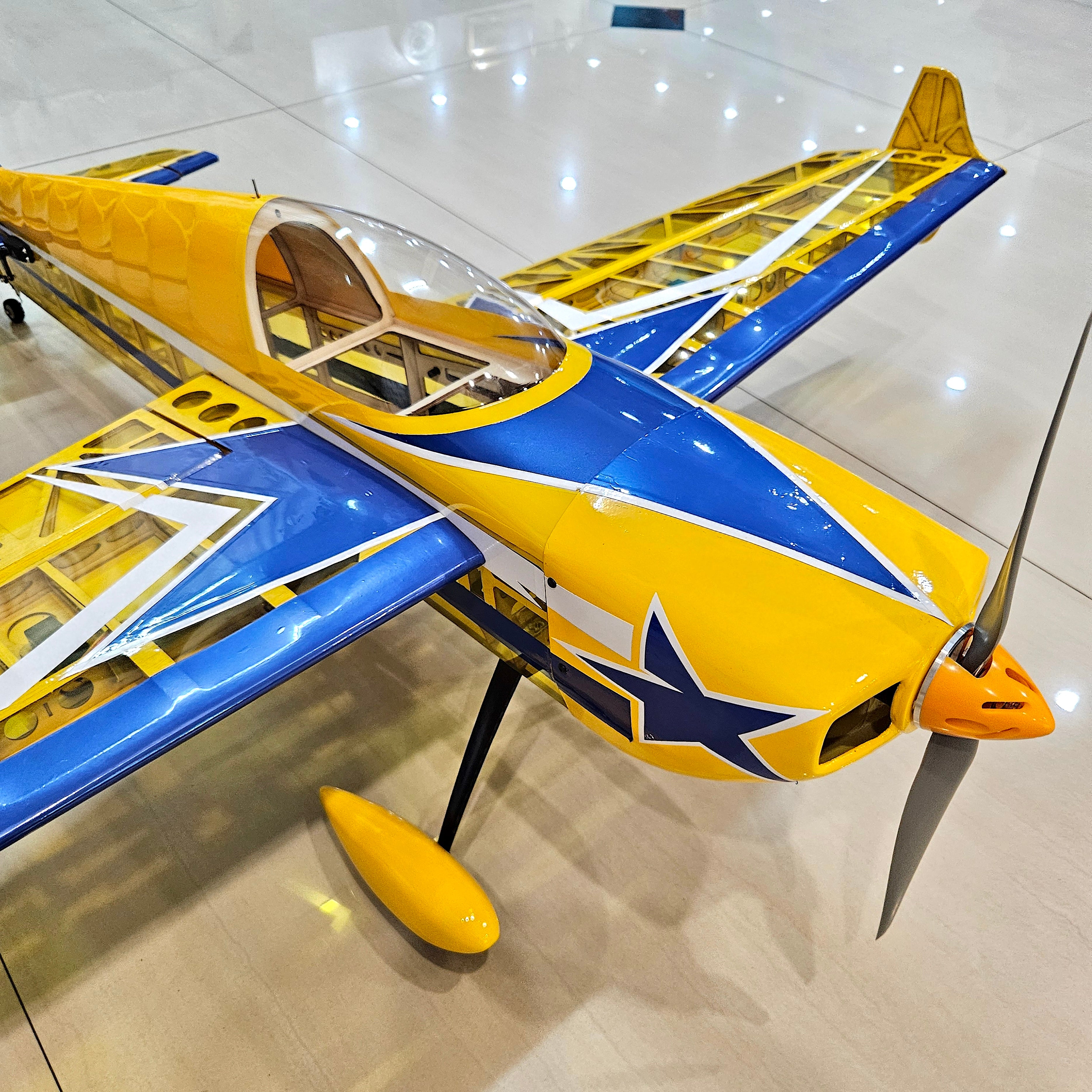 Seagull Laser 48” Night Flight RC Airplane – Transparent Yellow