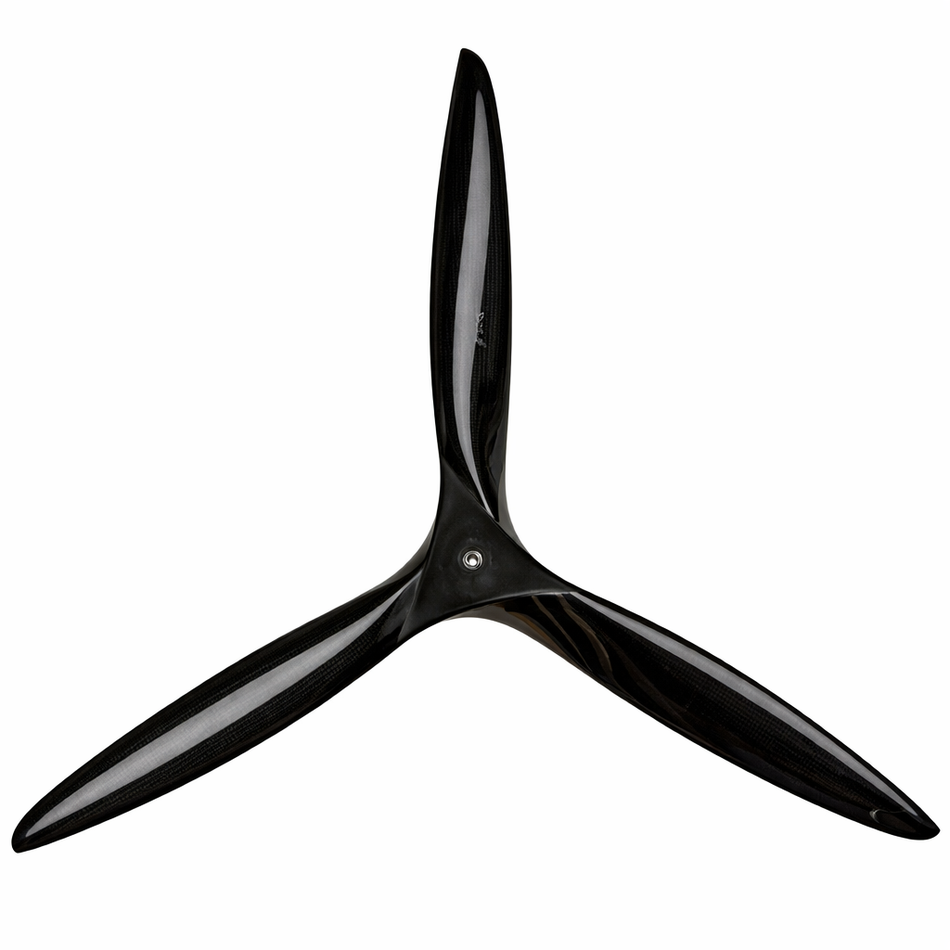 Falcon 20x10 Three-Blade Carbon Fiber Gas Propeller (10mm Hole) with Covers