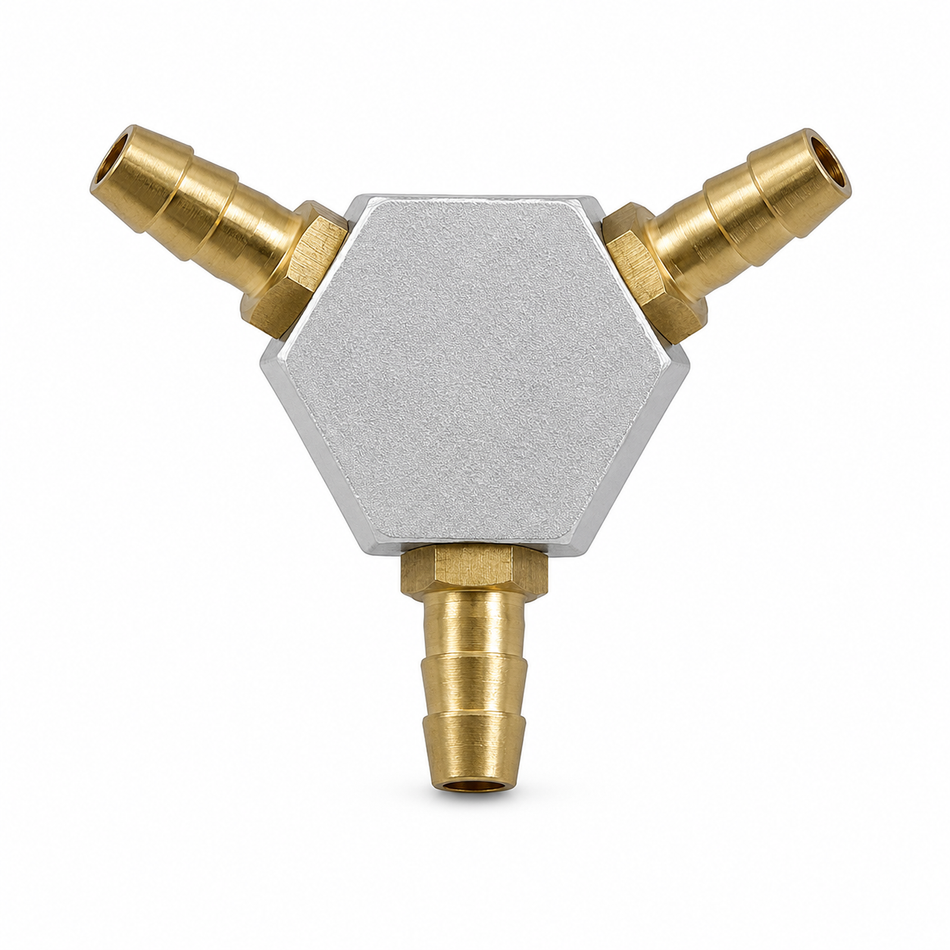Gator RC Aluminum 3-Way Pneumatic Air Joint for 2.5mm Tubing