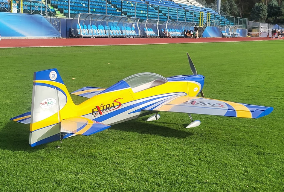 Extra SX, 61" Wingspan, Blue/Silver, SebArt