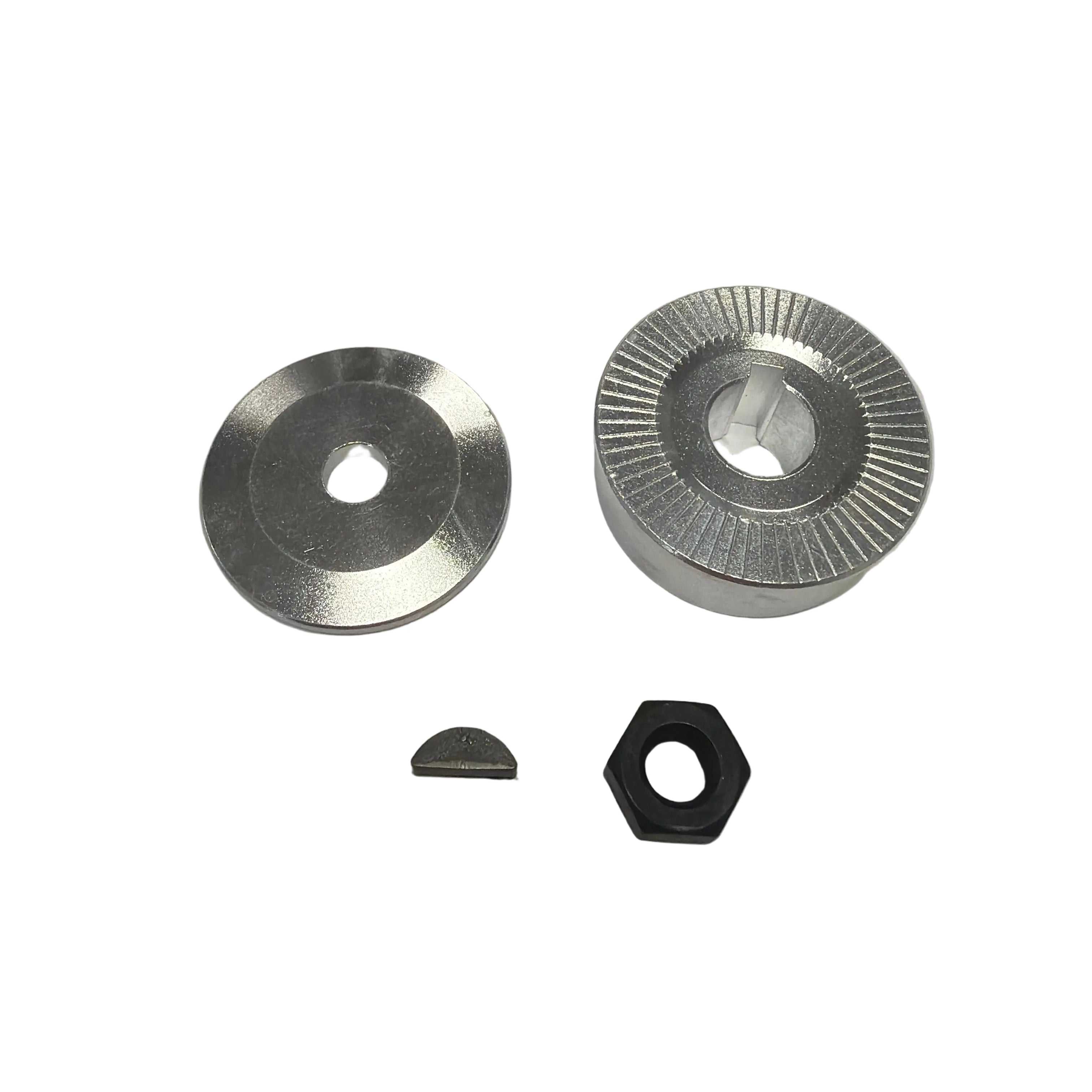 Set of metal components on a white background. 10cc Parts for Stinger Engines