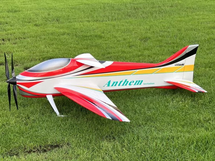 BJ Craft RC Plane side view with Contra Props.