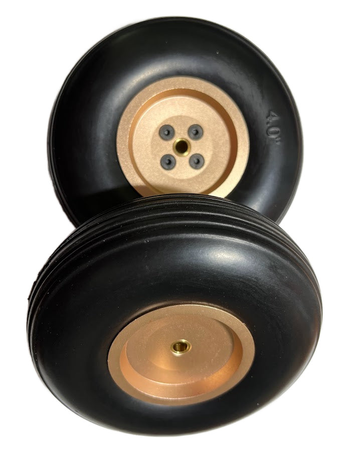 Polyurethane (PU) Copper Hub Wheel Set (Various Sizes), Gator-RC