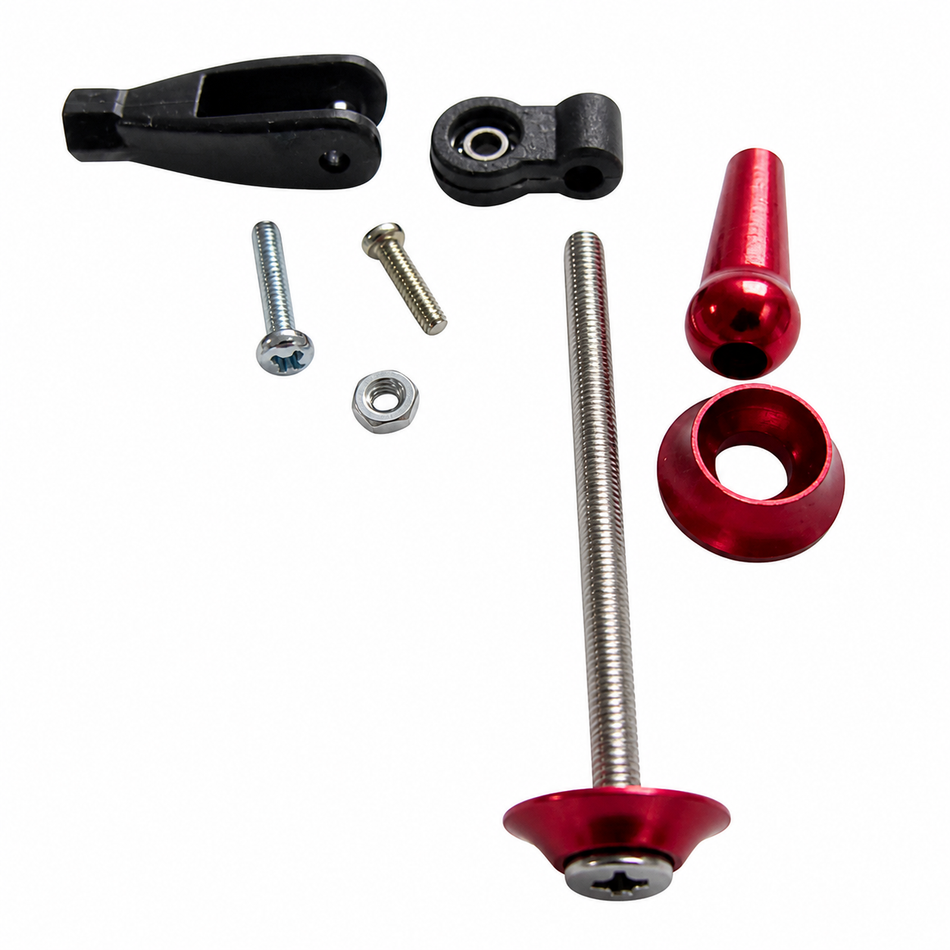 Gator RC 50mm Adjustable Control Horn w/ Clevis – Angle Adjustable Linkage System (4-40 / 2.5mm Compatible)
