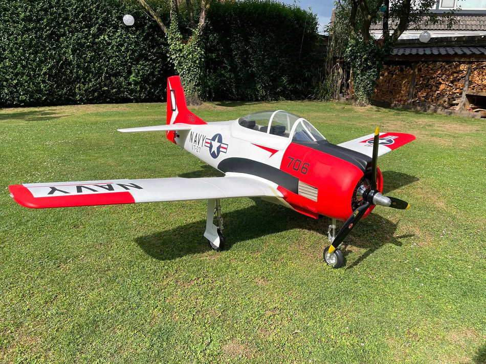 T-28 Trojan, Red, TopRC Model
