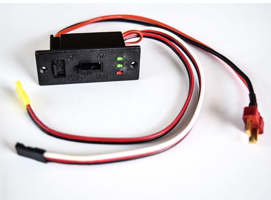 Charge Switch w/ LED for 7.4 V LiPo Cells, Deans (Maxx 6272)