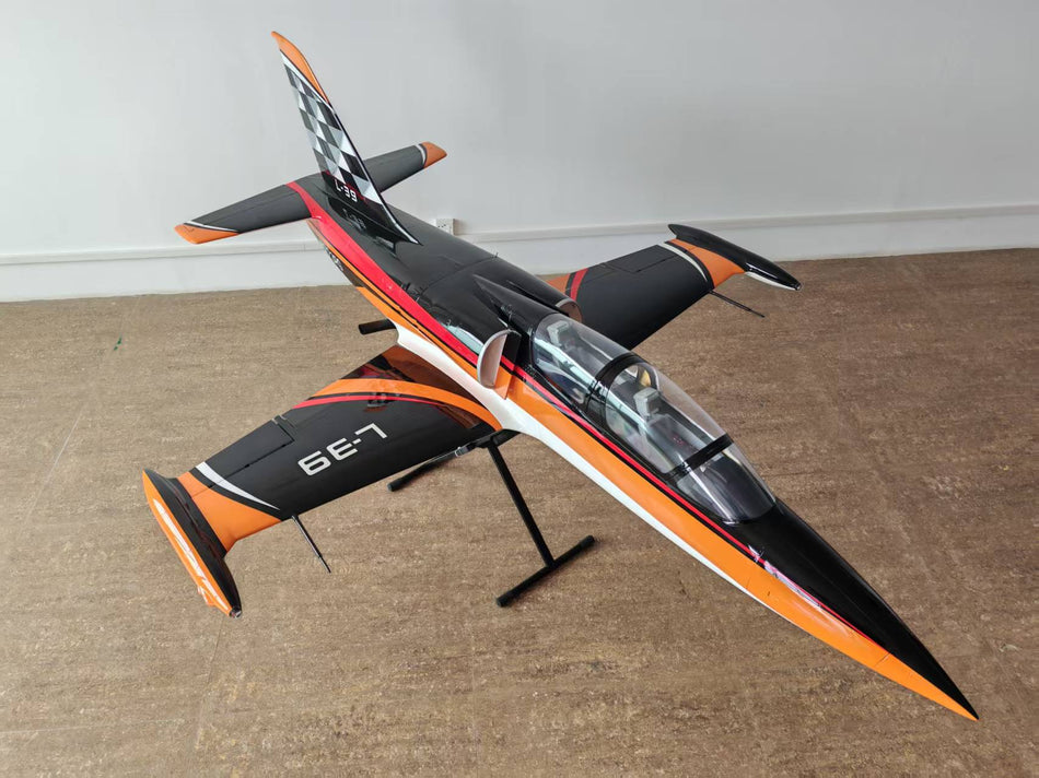 TopRC Model L-39 Albatros, Orange/Black, with TRCM Electric Retracts