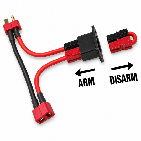 MPI 6972 Arming Switch with Deans Ultra Connectors & 12 AWG Wire
