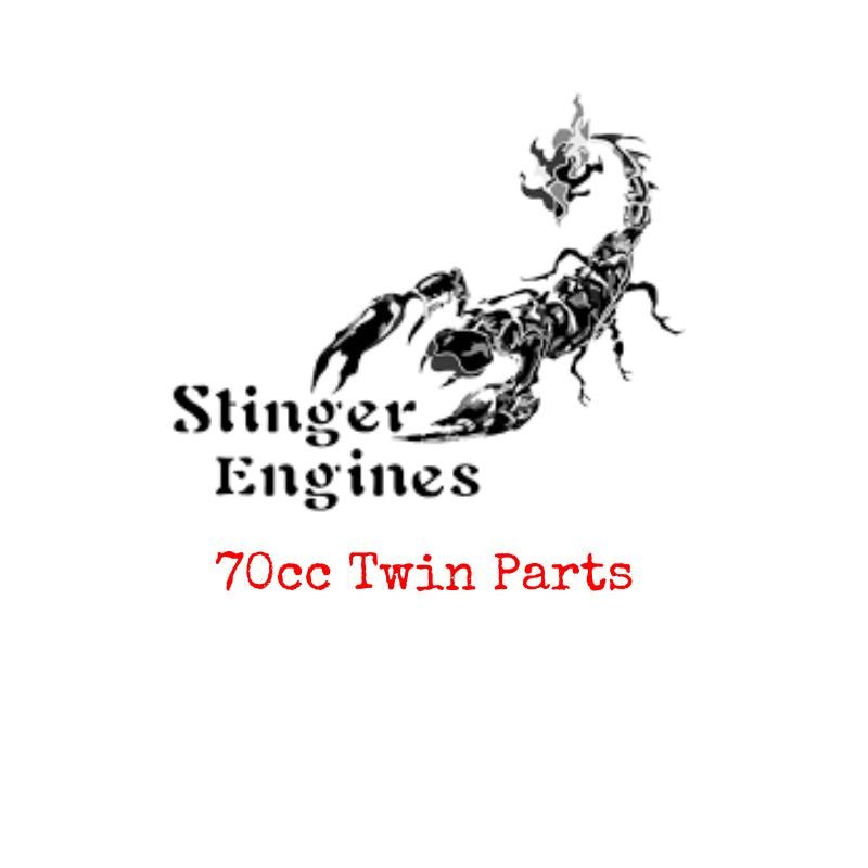 Stinger Engines logo with a scorpion graphic on a white background