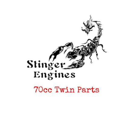 Stinger Engines logo with a scorpion graphic on a white background