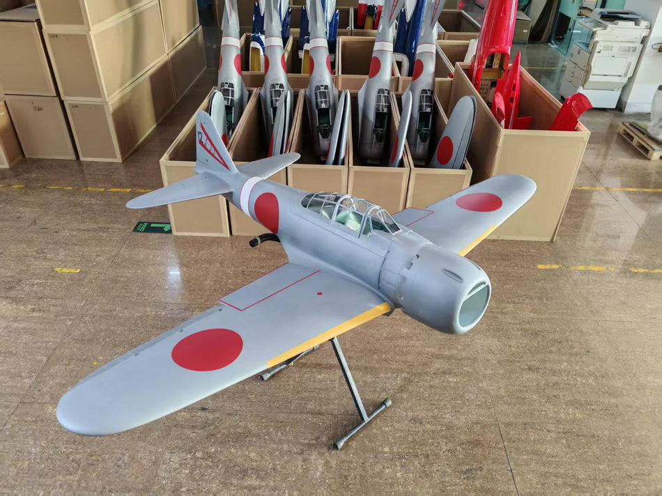 A6M5 Zero Fighter, Silver, Top RC Model