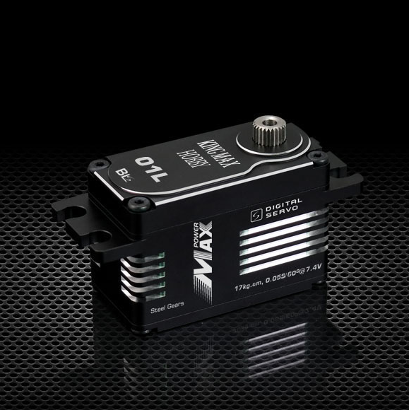 KingMax Servo BLS01L--Low Profile Brushless, steel gears, Wide Voltage lightning fast!