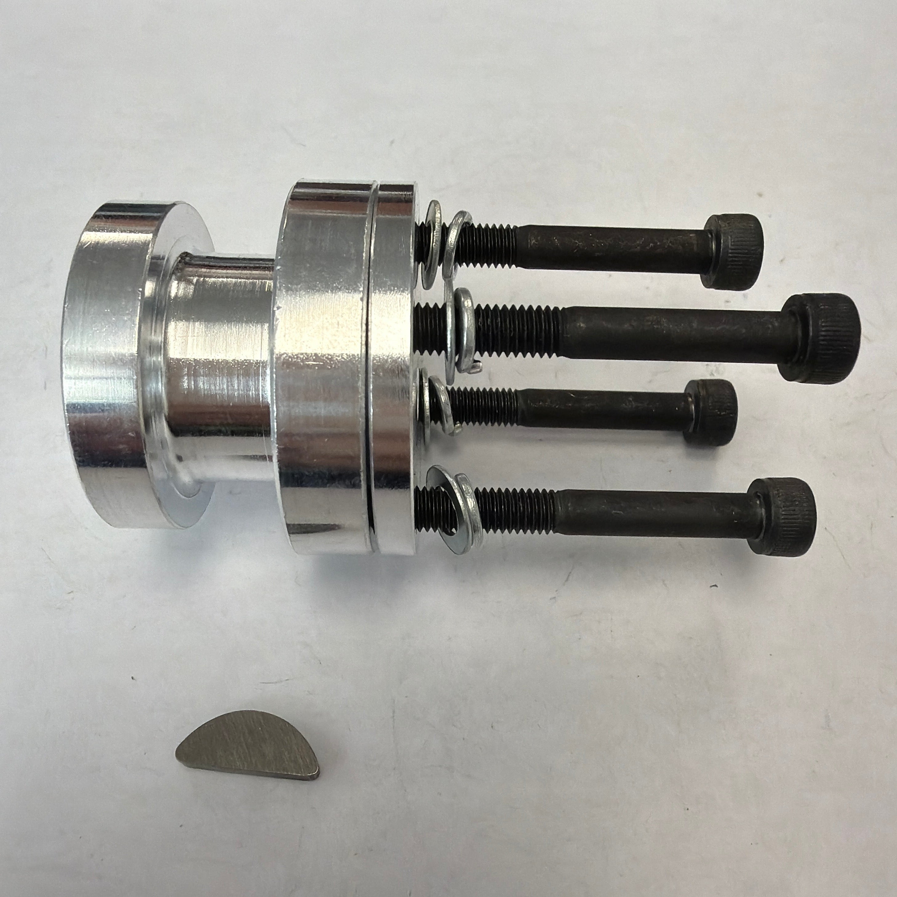 Metal component with black screws on a white background, 70cc Parts for Stinger Engines