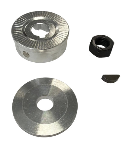 Metal gear components on a white background.  63cc Parts for Stinger Engines