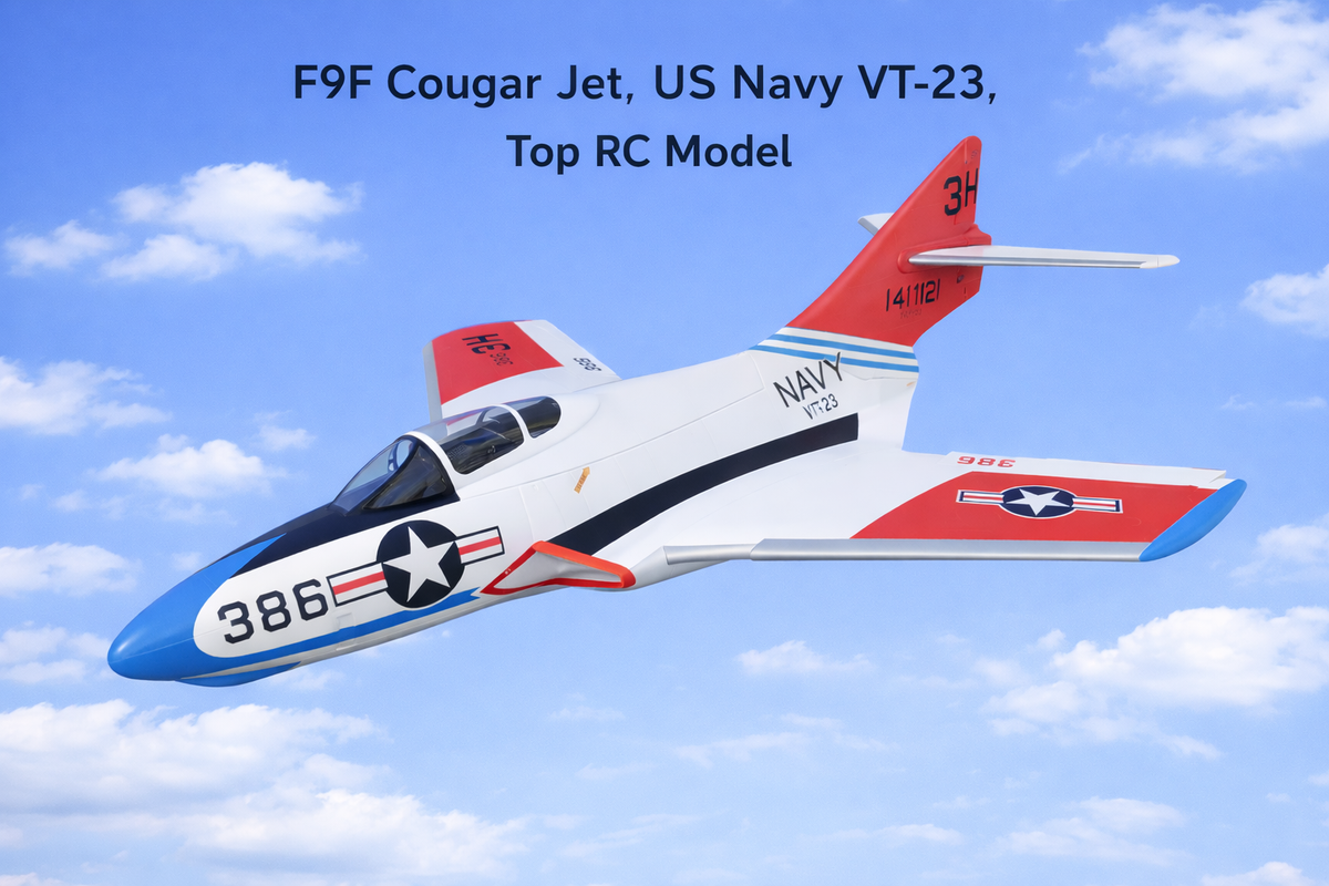 F9F Cougar RC Jet US Navy VT-23 scale RC airplane