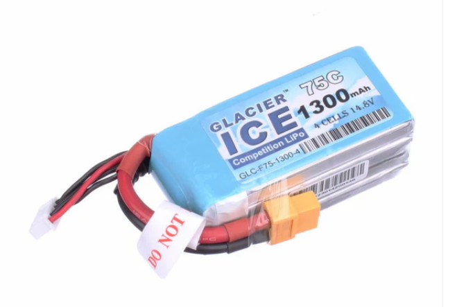 Glacier ICE 75C 1300mAh 4S 14.8V LiPo Battery