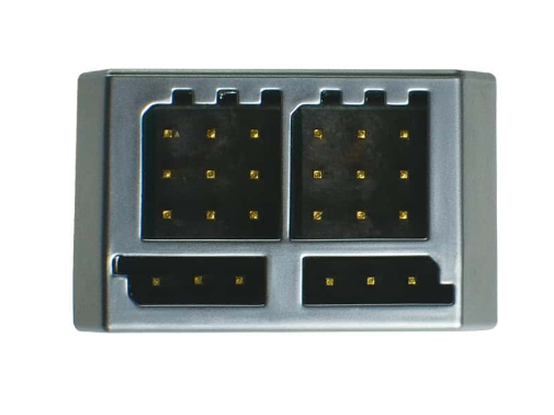 Two SMT (Surface Mount Technology) sockets on a white background