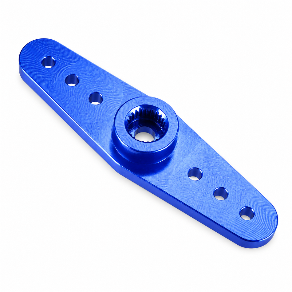 Gator RC 50mm (2") Full Width Aluminum Servo Arm Futaba 25T Blue