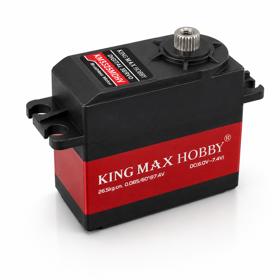 KingMax KM5325MDHV Brushless HV Digital Servo – 26.5kg (368 oz-in) Torque