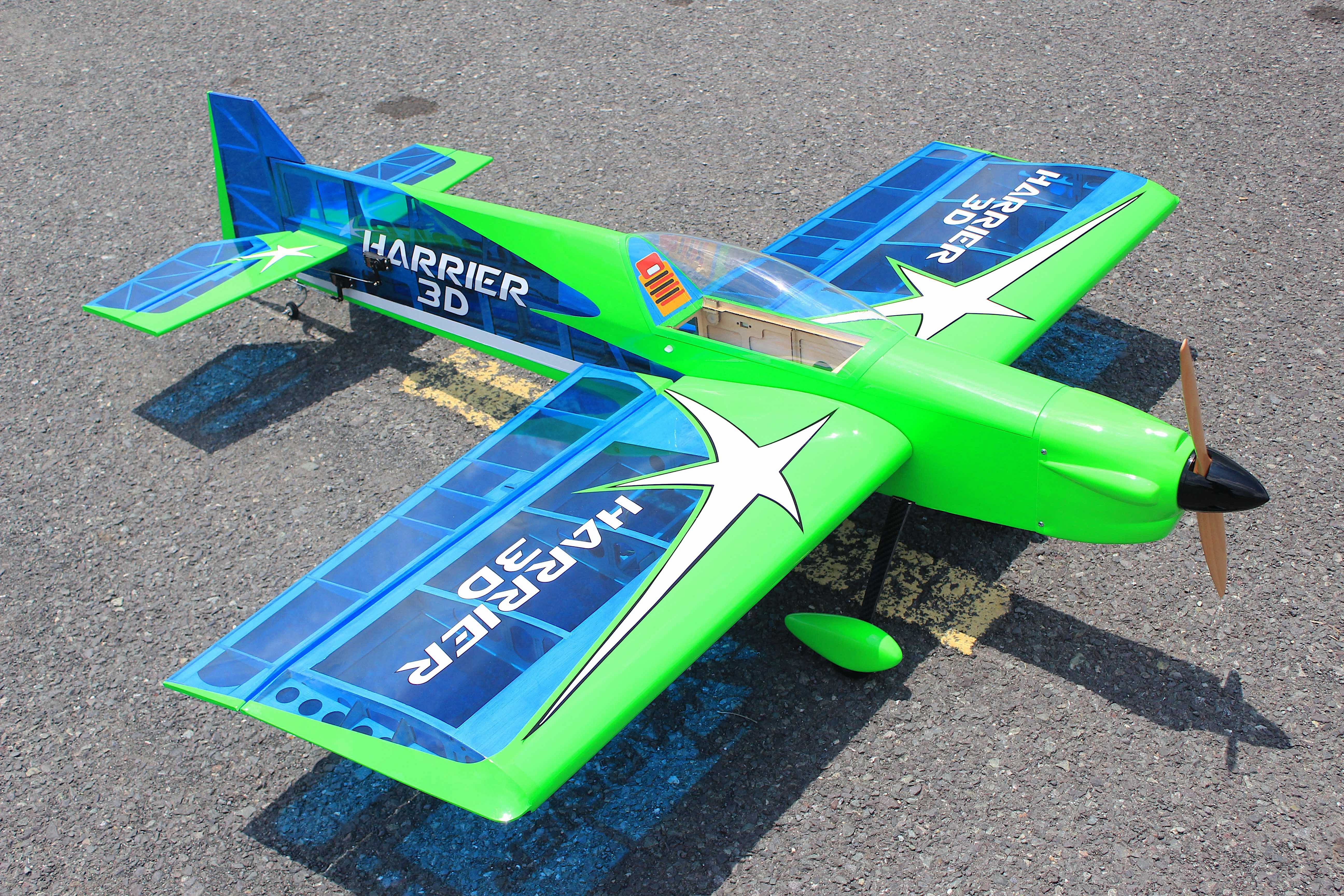 Seagull Model Harrier 3D, Blue/Green – Gator RC