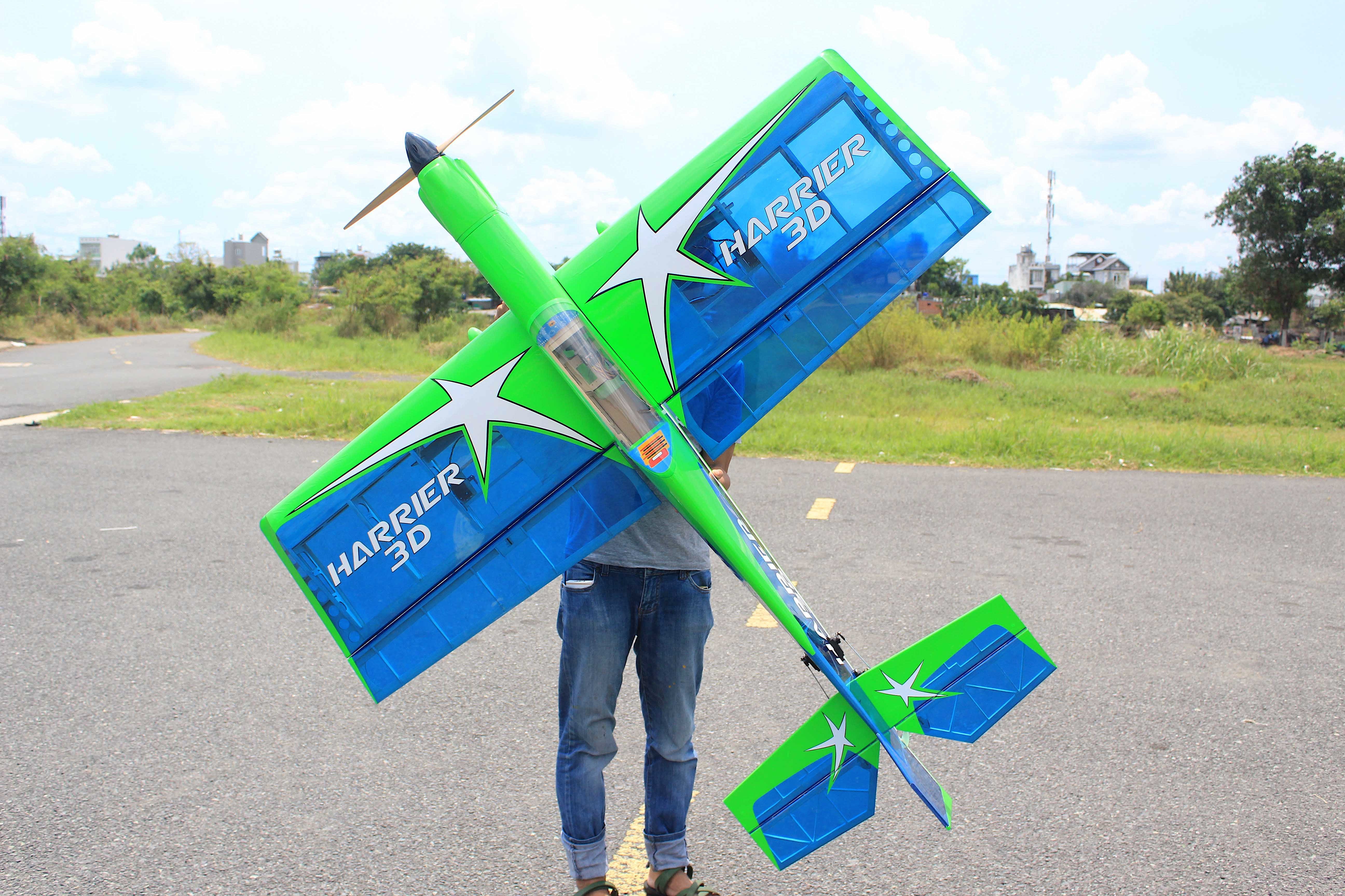 Seagull Model Harrier 3D, Blue/Green – Gator RC
