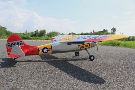 Seagull Models Cessna 195 USAF 90" ARF view from the side